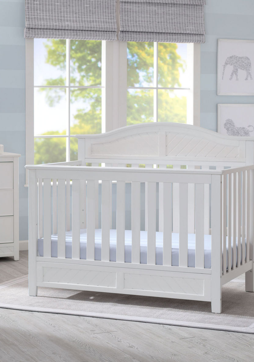 Delta Bennington Elite 3-in-1 Curved Crib with Toddler Guard Rail-Baby Cribs-image-1