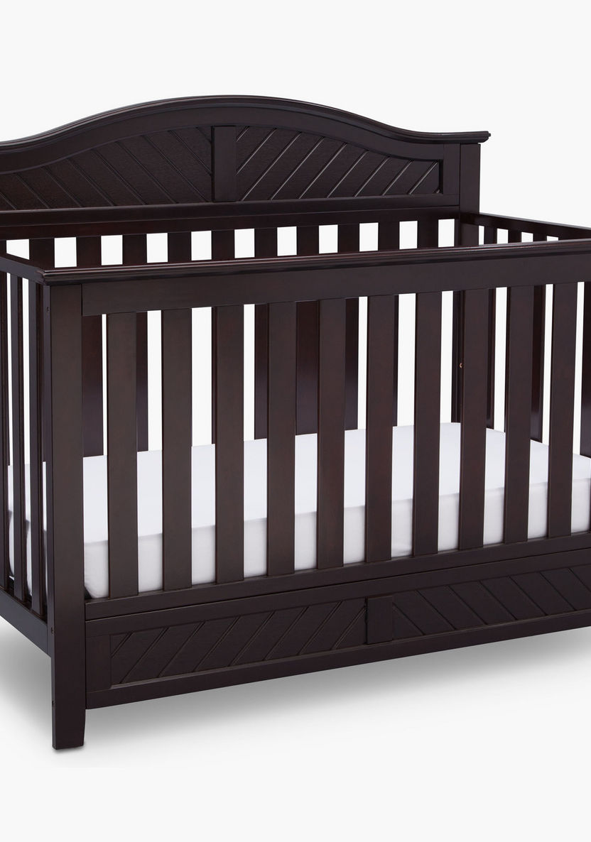 Delta Bennington Elite 3-in-1 Curved Crib with Toddler Guard Rail-Baby Cribs-image-0