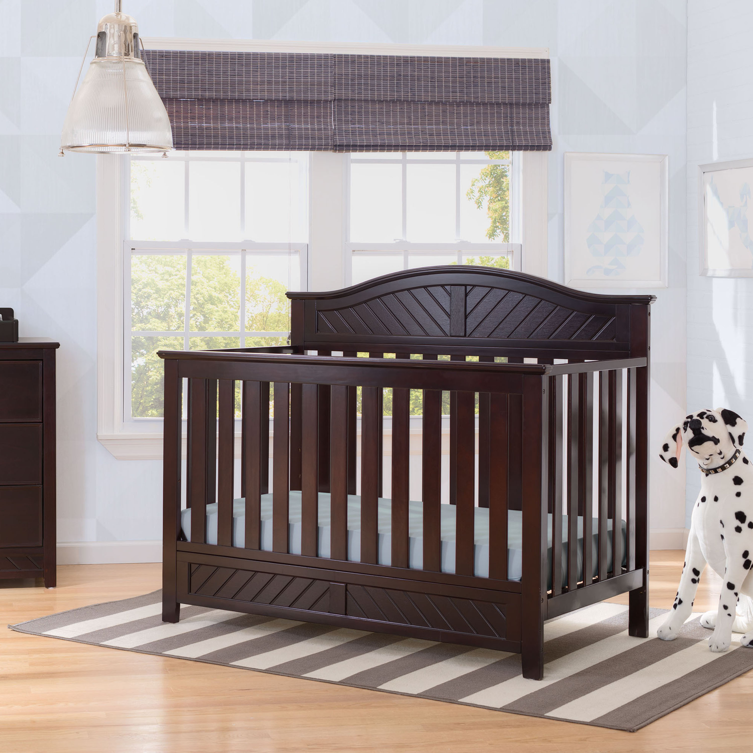 Delta bennington crib toddler cheap guard rail