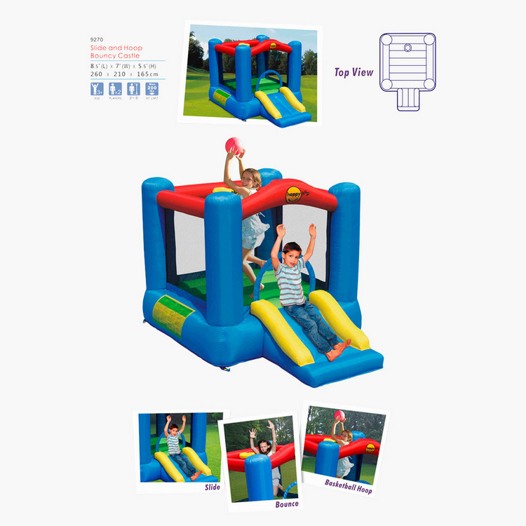 Happy Hop Slide and Hoop Bouncy Castle
