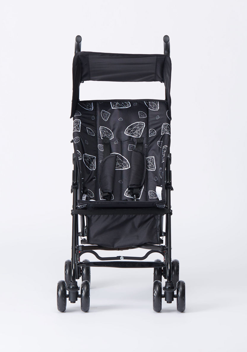 Juniors Scooty Blue Dinosaur Pattern Baby Buggy with Sun Canopy (Upto 3 years)-Buggies-image-1