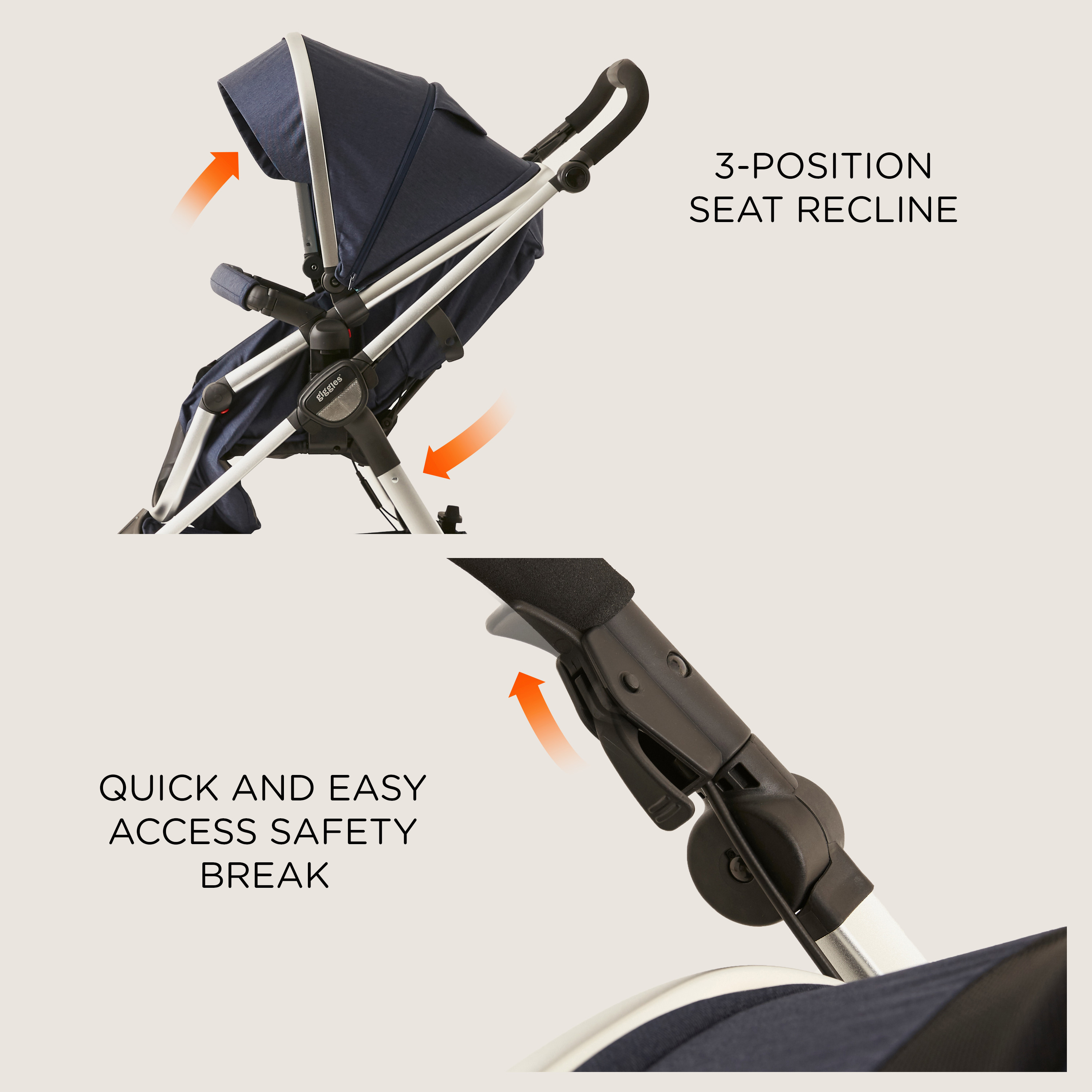 Giggles Tulip Black Baby Stroller with Sun Canopy (Upto 3 years)-baby-gear-strollersandprams-strollers-image-11