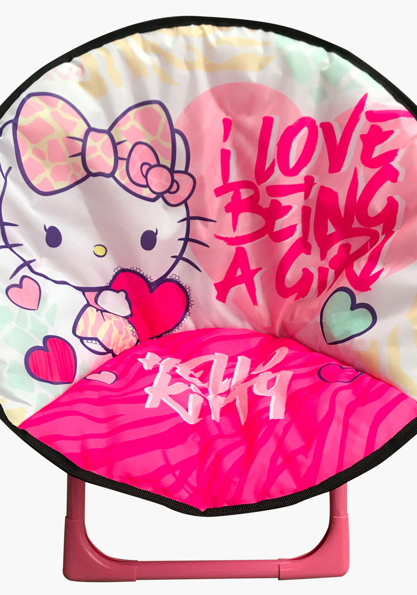 Sanrio Hello Kitty Printed Foldable Moon Chair-Chairs and Tables-image-0