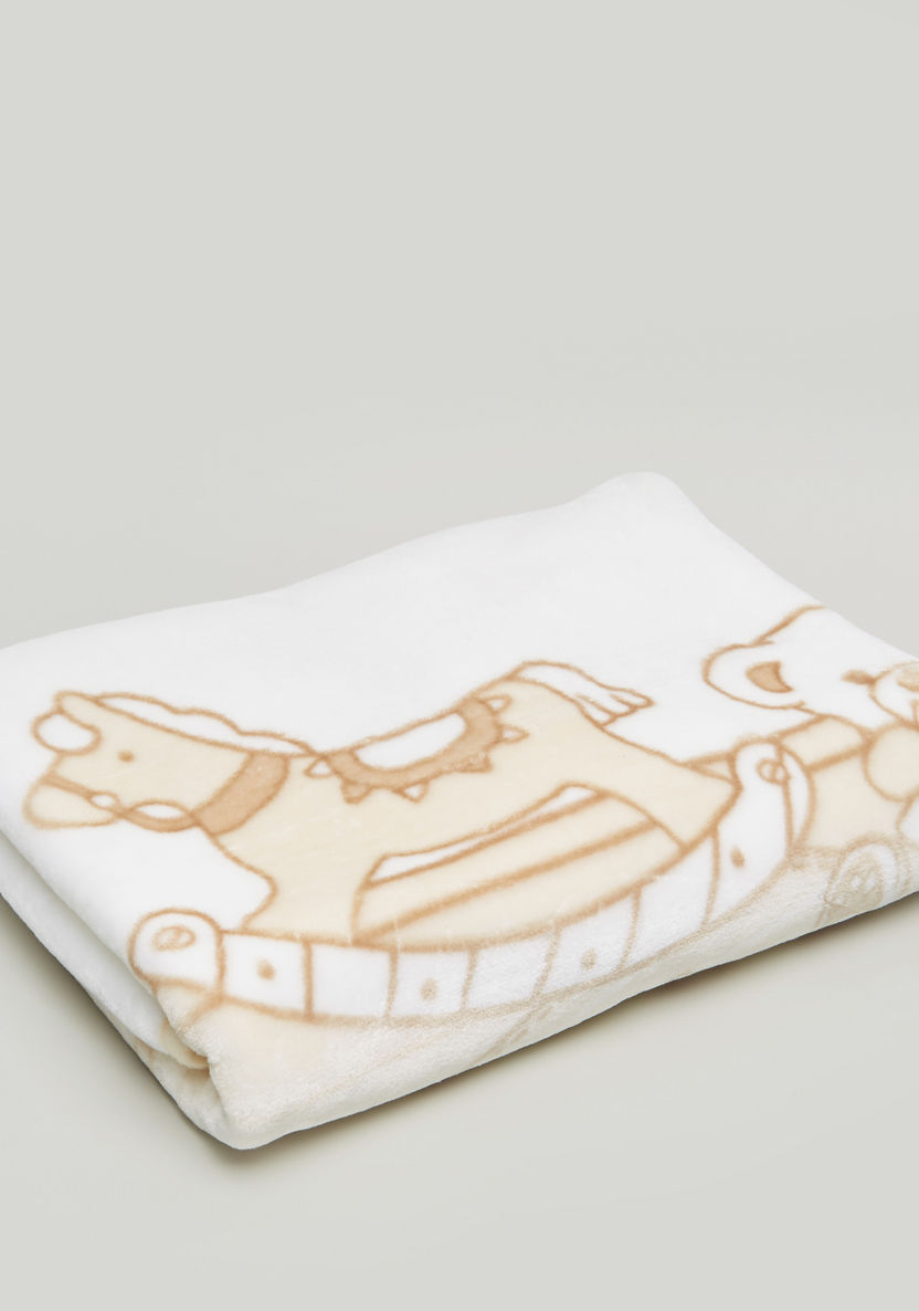 Juniors Rocking Horse Print Nest Blanket with Zip Closure-Blankets and Throws-image-1