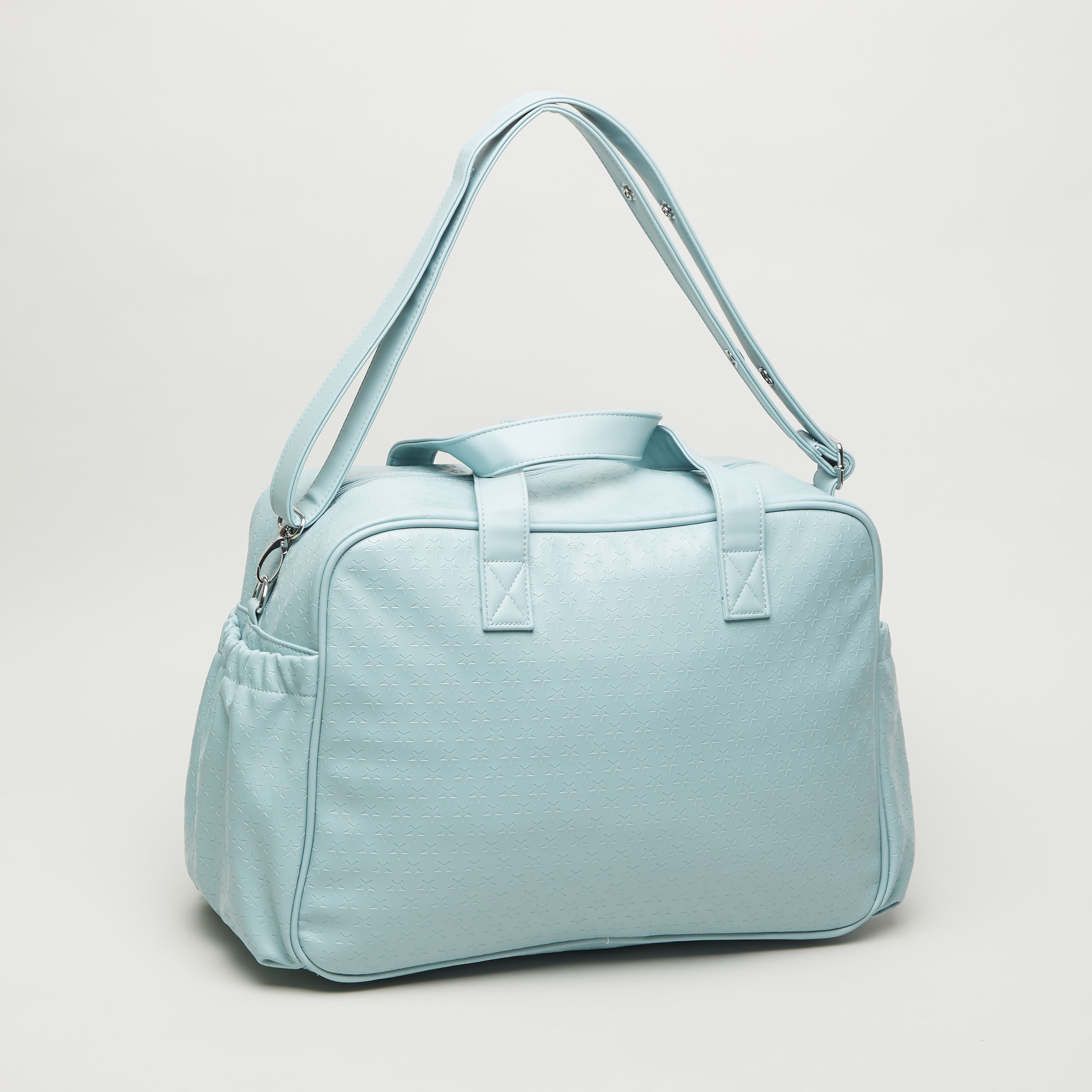 Giggles Textured Diaper Bag with Twin Handles and Changing Pad-baby-gear-diaperbags-image-4