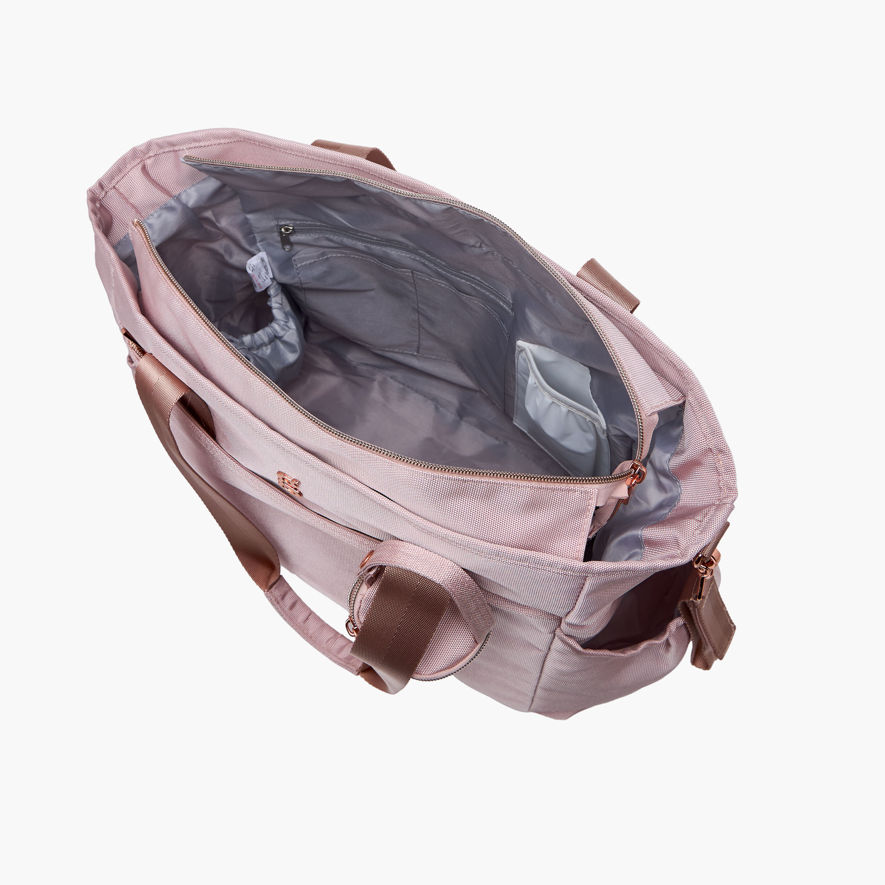 Giggles Textured Diaper Bag with Zip Closure-baby-diapering-diaperbags-image-10