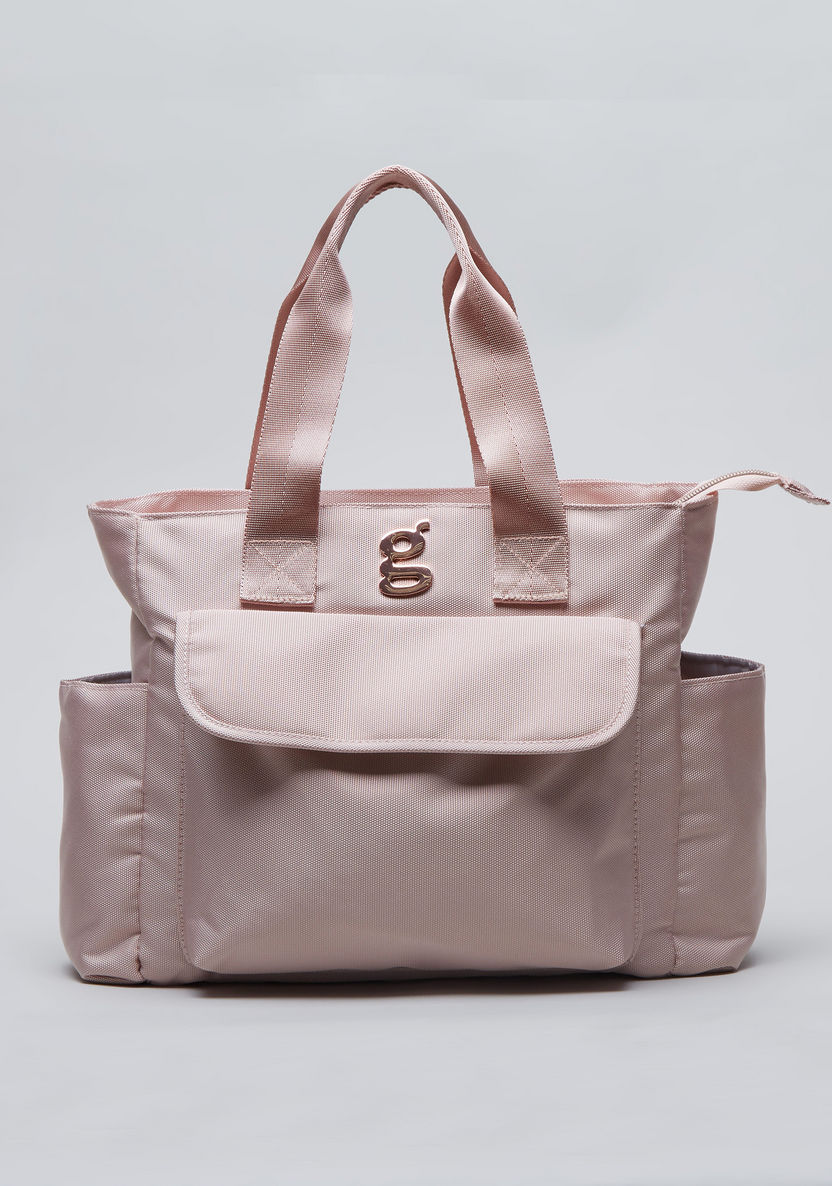 Giggles Diaper Bag with Logo Detail-Diaper Bags-image-0