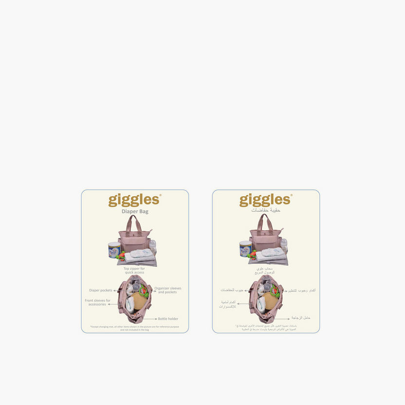 Giggles Diaper Bag with Logo Detail-Diaper Bags-image-4
