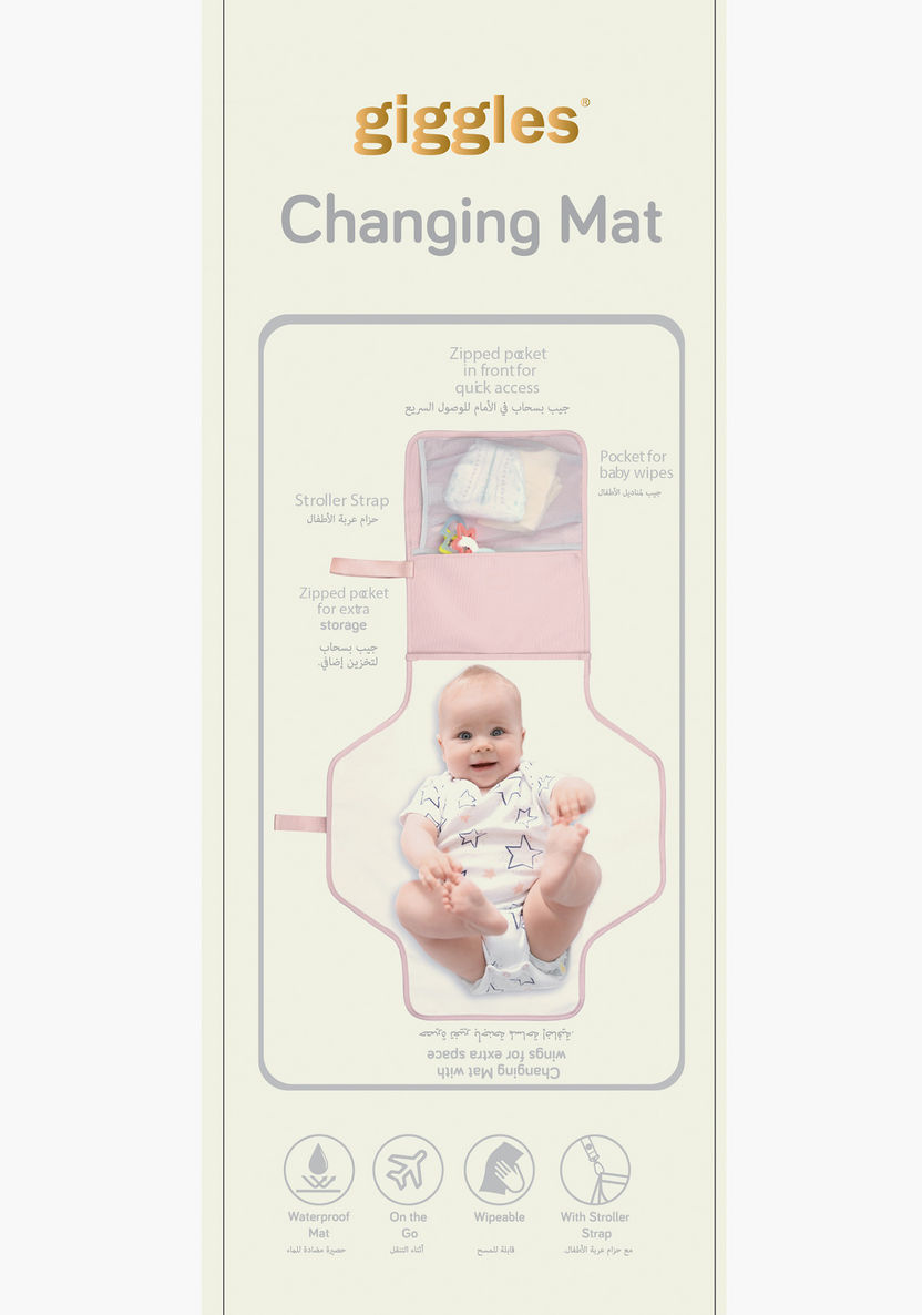 Giggles Textured Changing Mat with Press Button Closure-Changing Mats and Covers-image-6