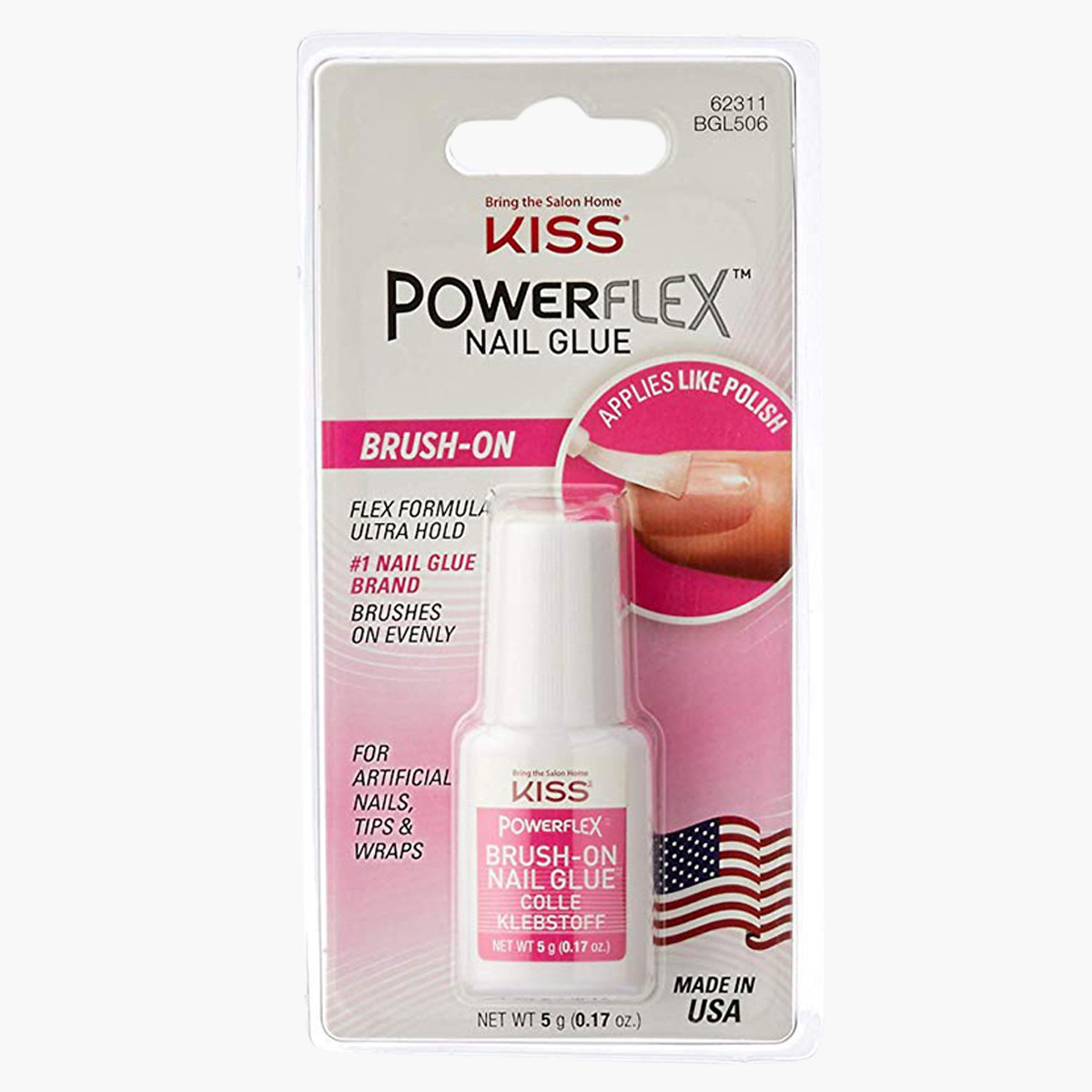 Kiss Cosmetics Powerflex Brush-On Nail Glue-beautyandpersonalcare-makeup-nails-artificialnails-image-1