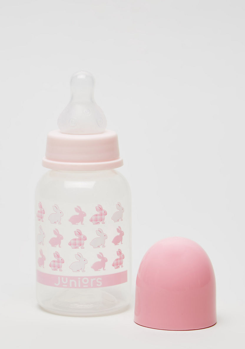 Juniors Bunny Print Feeding Bottle - 120 ml-Bottles and Teats-image-1