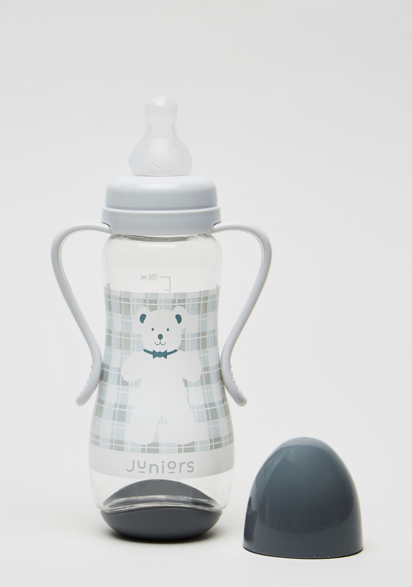 Juniors Printed Feeding Bottle with Cap -250 ml-Bottles and Teats-image-1