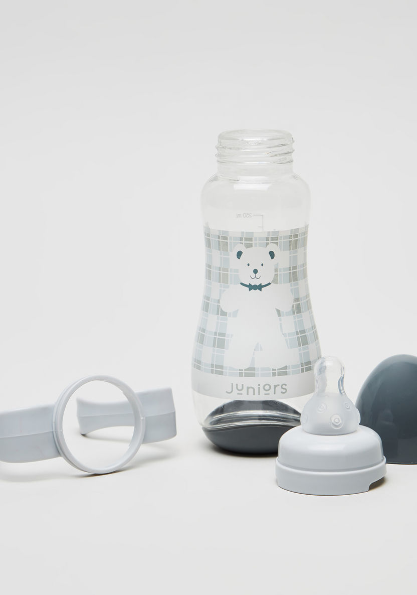 Juniors Printed Feeding Bottle with Cap -250 ml-Bottles and Teats-image-2