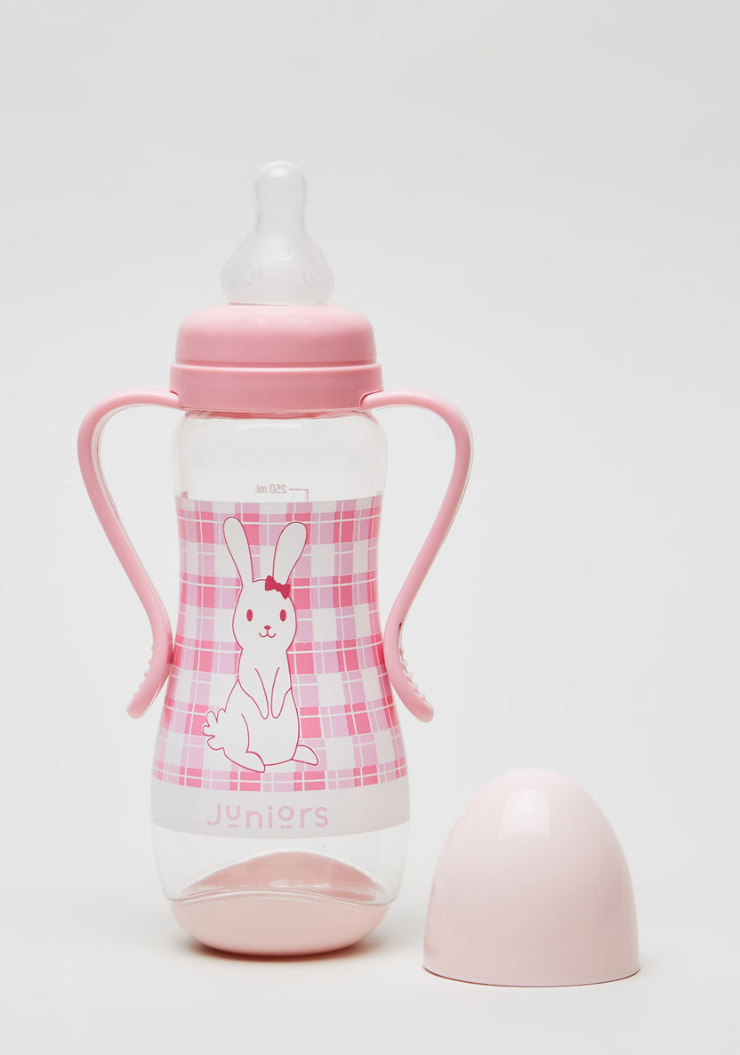 Juniors Bunny Print Feeding Bottle - 250 ml-Bottles and Teats-image-1