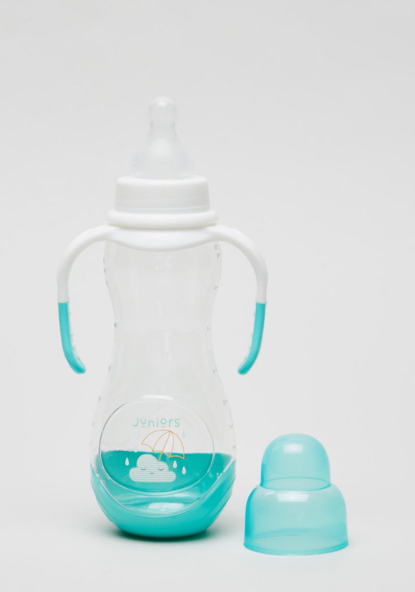 Juniors Printed Feeding Bottle with Base and Side Handles - 250 ml-Bottles and Teats-image-1