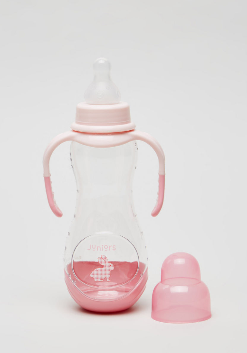Juniors Printed Feeding Bottle with Handle - 250 ml-Bottles and Teats-image-0