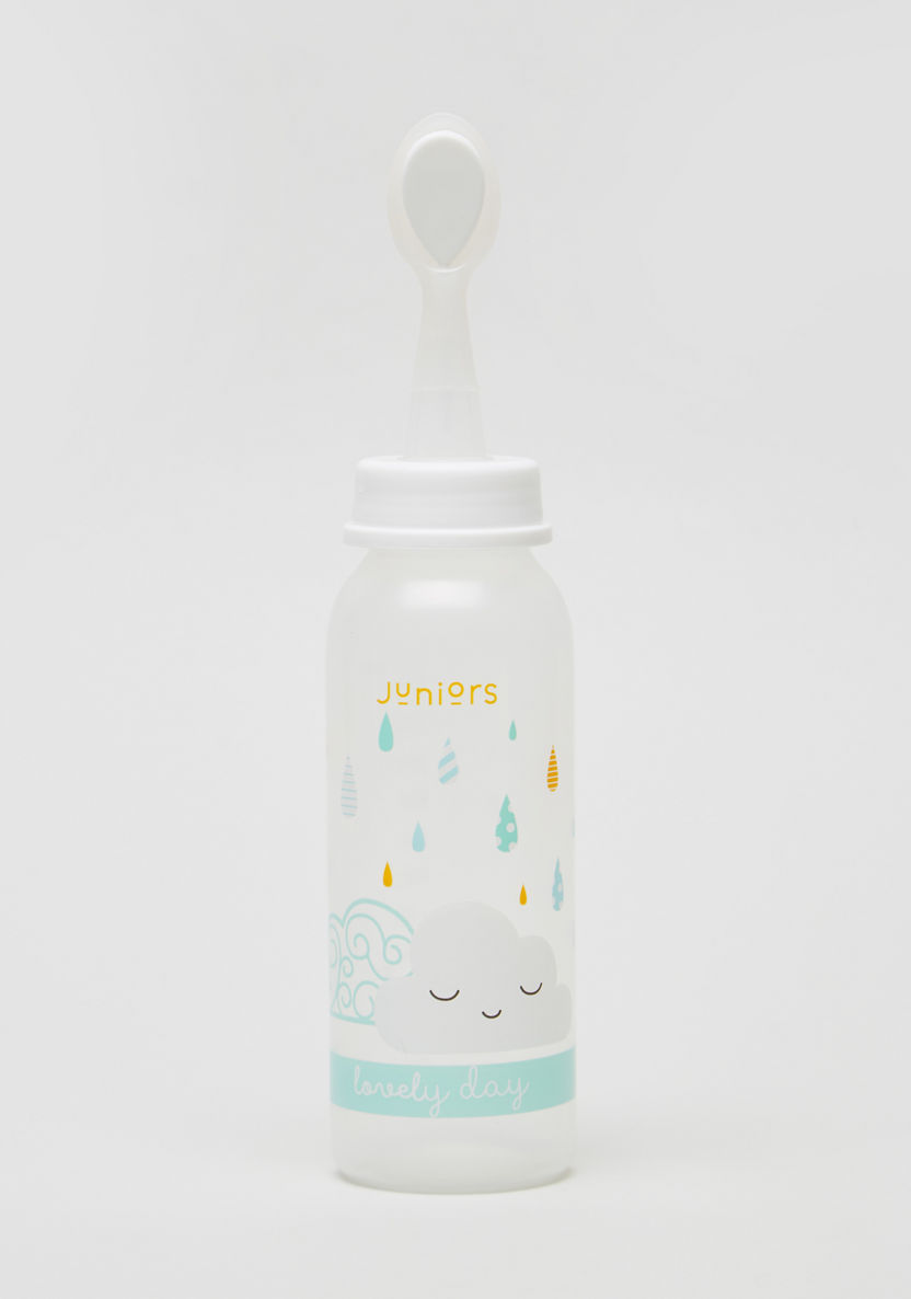 Juniors Aqua Rain Print Spoon Feeder - 250 ml-Bottles and Teats-image-0