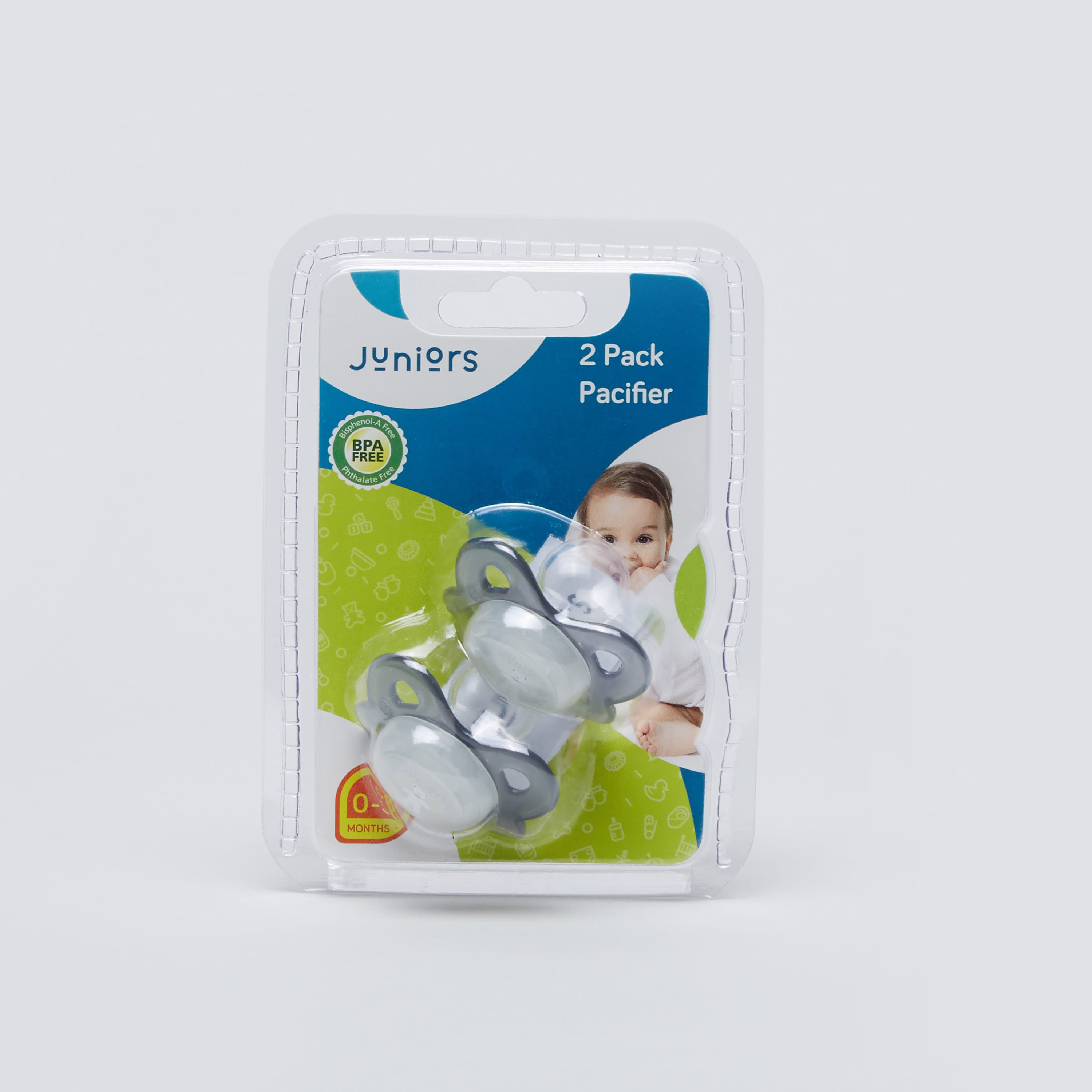 لهّاية بطبعات من جونيورز - طقم من قطعتين-baby-feeding-pacifiers-image-1