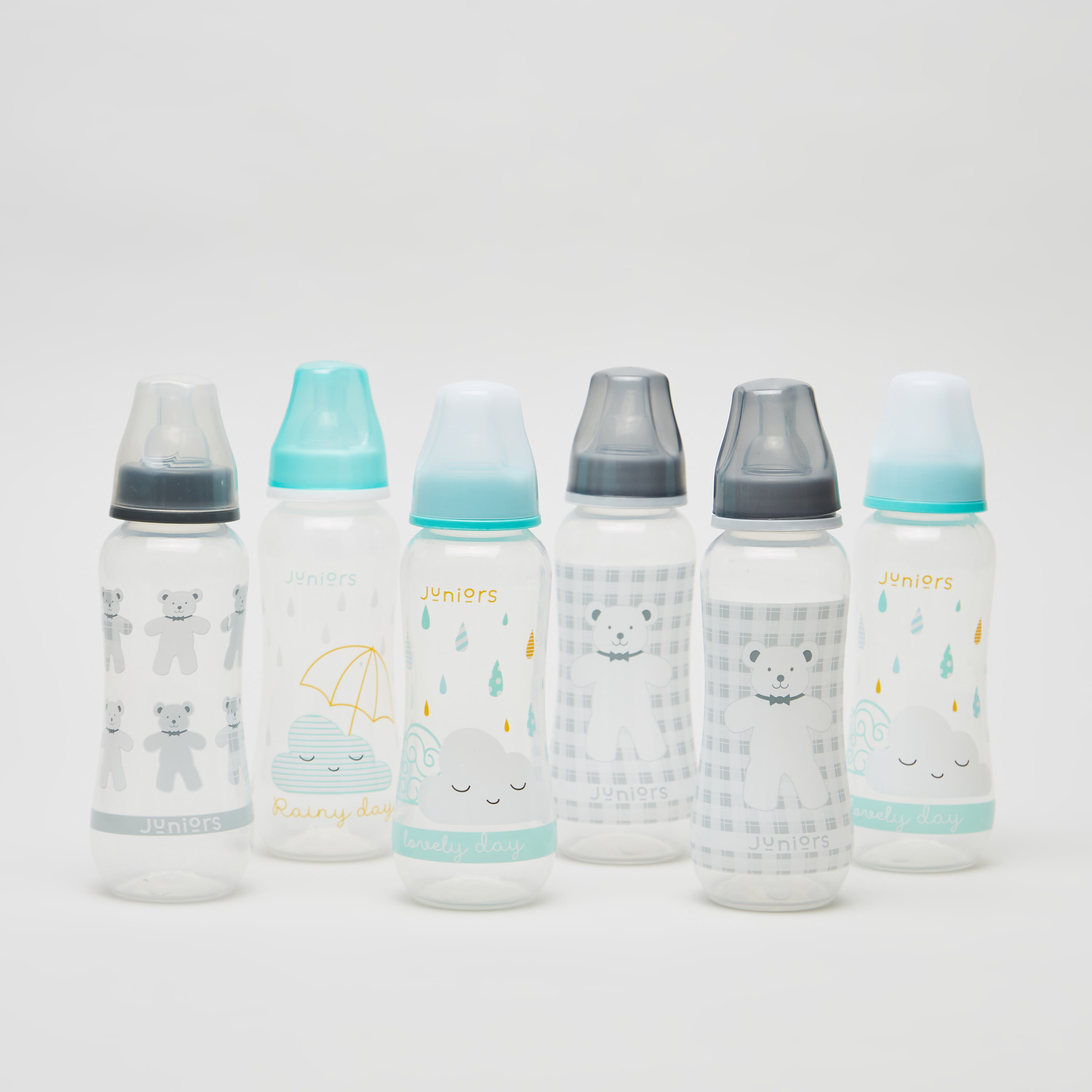حامل رضّاعات و6 قارورات بطبعات من جونيورز-baby-feeding-feedingbottles-bottlesandteats-image-3