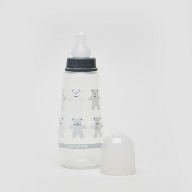 Juniors Printed Feeding Bottle with Cap - 300 ml