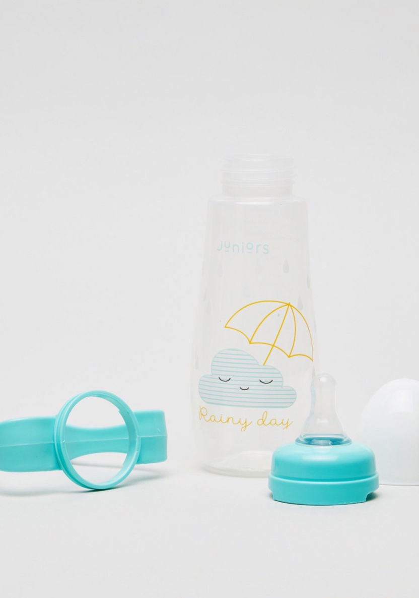 Juniors Printed Feeding Bottle with Handles and Cap - 300 ml-Bottles and Teats-image-3