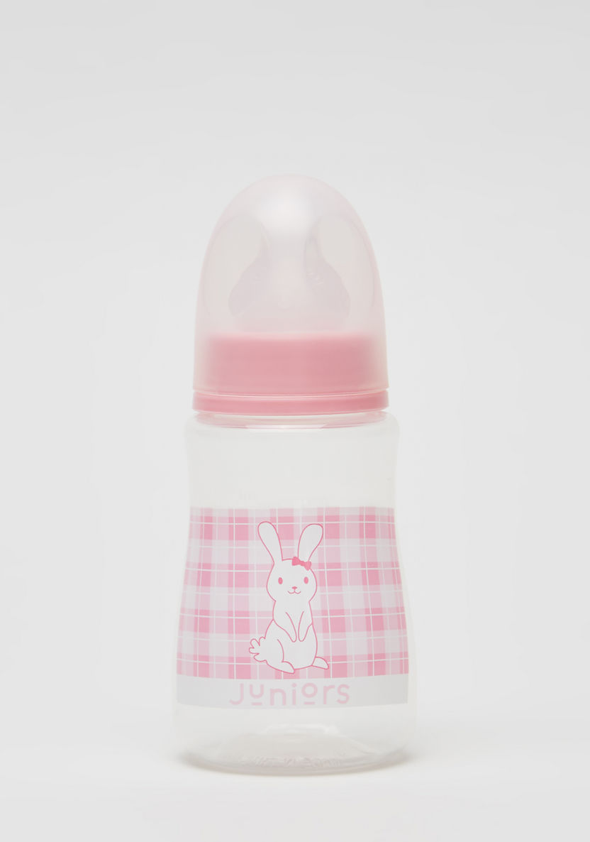 Juniors Printed Feeding Bottle with Cap - 120 ml-Bottles and Teats-image-0