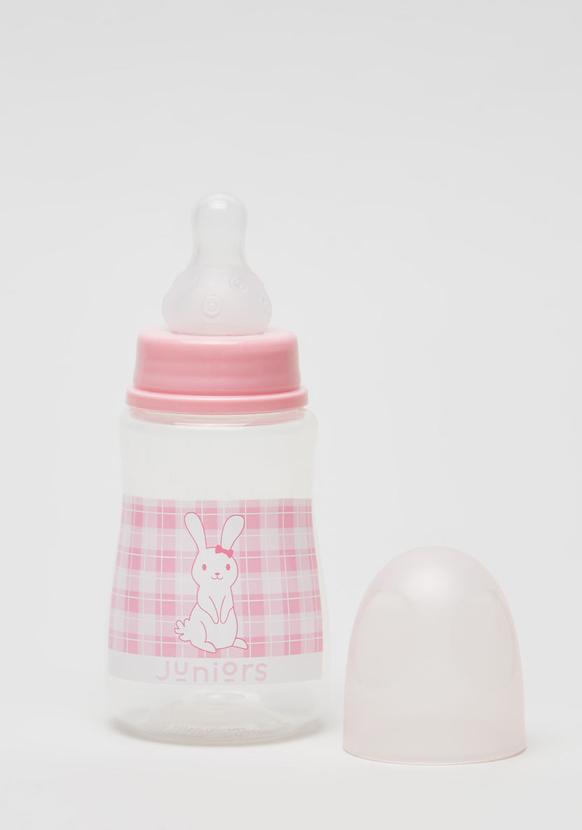 Juniors Printed Feeding Bottle with Cap - 120 ml-Bottles and Teats-image-1