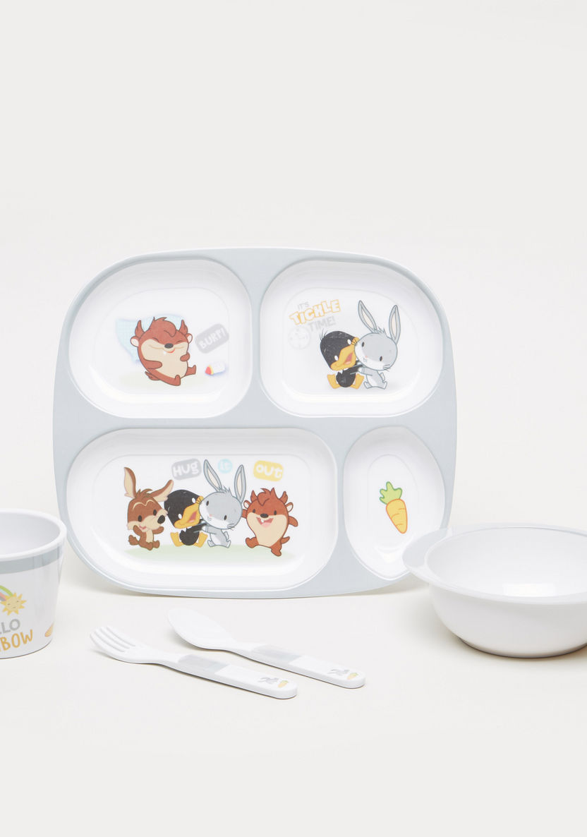 Daffy Duck and Friends Print 5-Piece Dinner Set-Mealtime Essentials-image-0