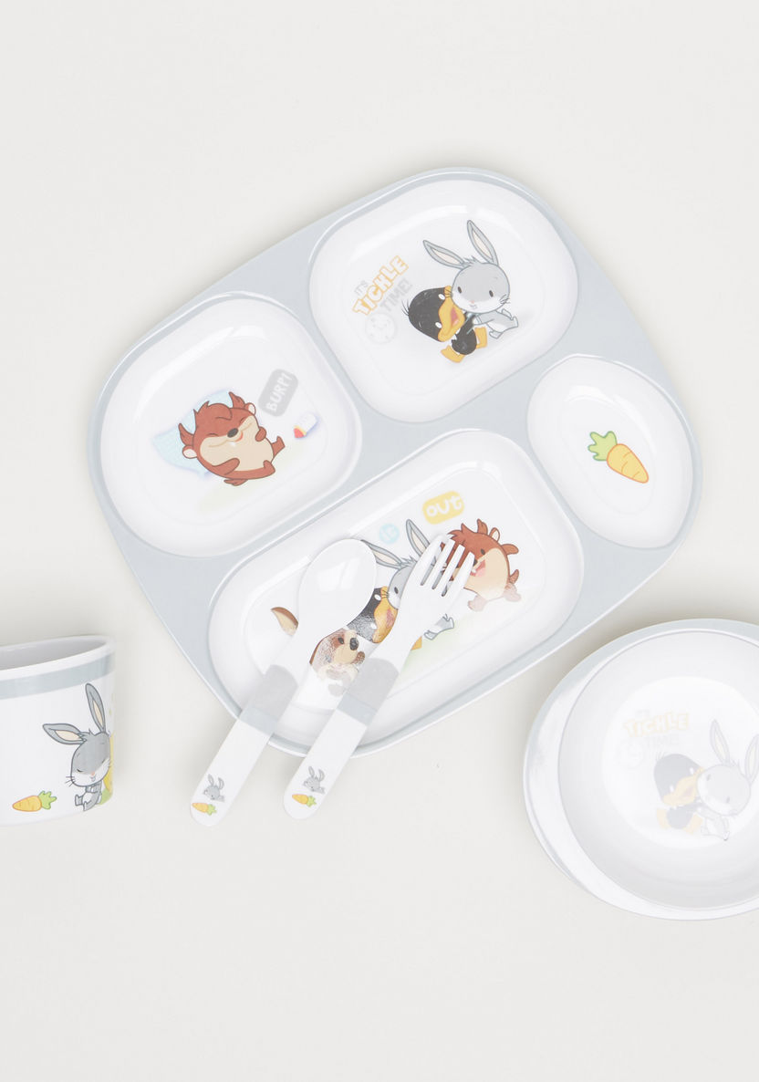 Daffy Duck and Friends Print 5-Piece Dinner Set-Mealtime Essentials-image-1