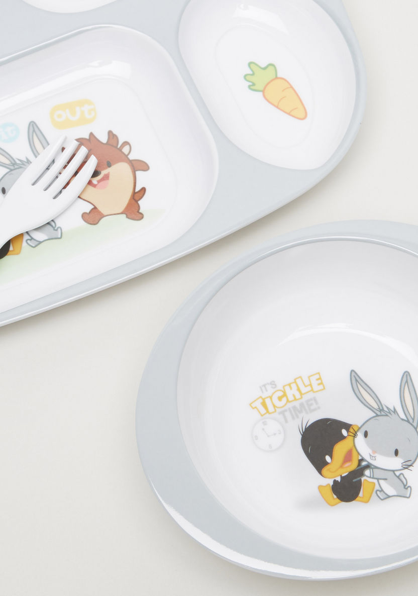 Daffy Duck and Friends Print 5-Piece Dinner Set-Mealtime Essentials-image-2