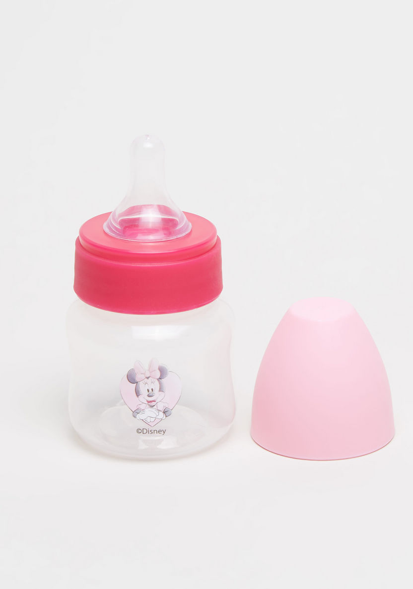Disney Minnie Mouse Print Mini Feeding Bottle - 50 ml-Bottles and Teats-image-1