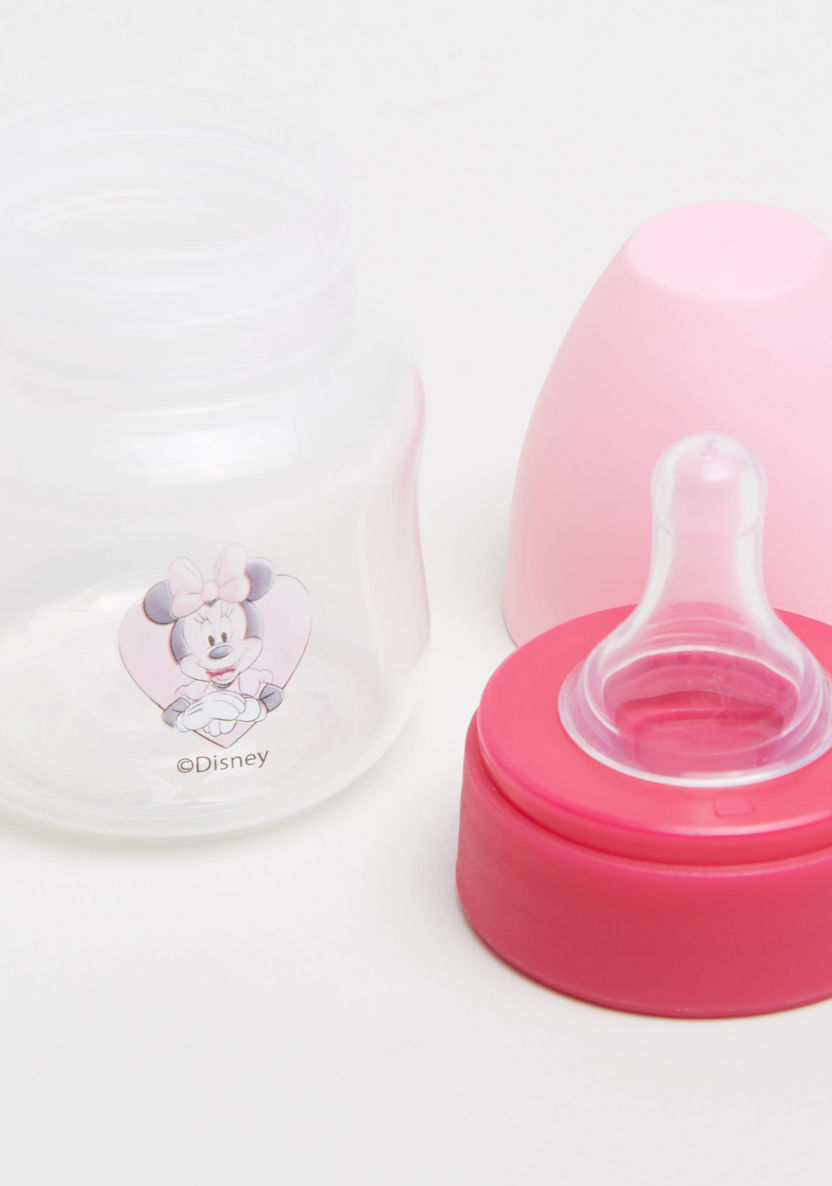 Disney Minnie Mouse Print Mini Feeding Bottle - 50 ml-Bottles and Teats-image-2
