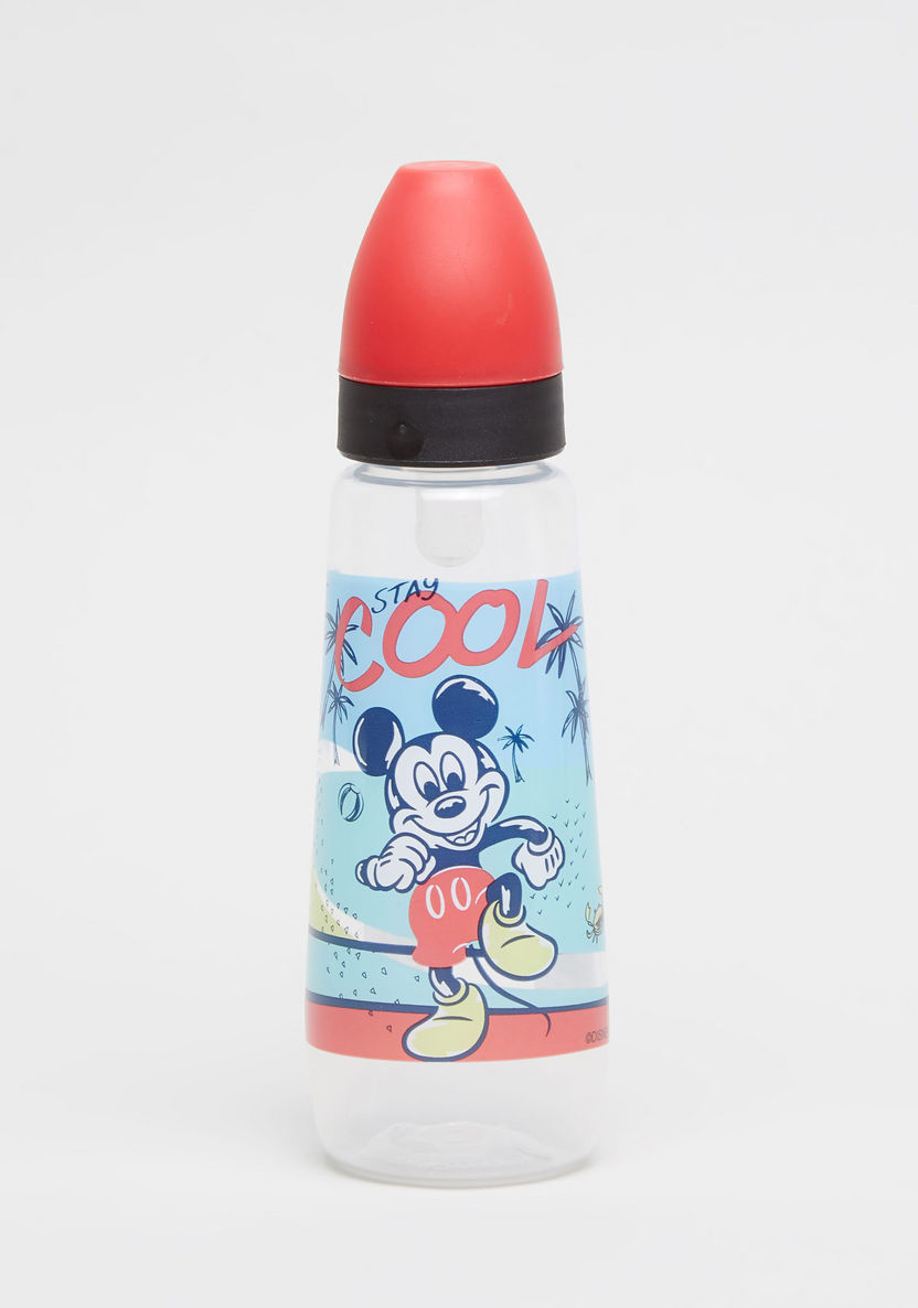 Disney Mickey Mouse Moves Prints Feeding Bottle - 250 ml-Bottles and Teats-image-0