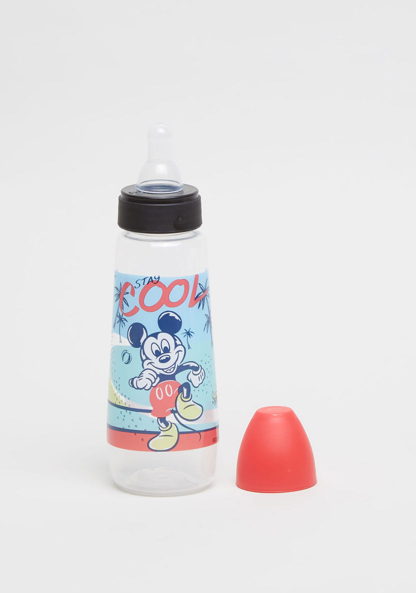 Disney Mickey Mouse Moves Prints Feeding Bottle - 250 ml-Bottles and Teats-image-1