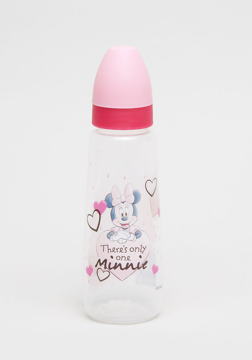 Disney Minnie Circus Prints Feeding Bottle - 250 ml-Bottles and Teats-image-0