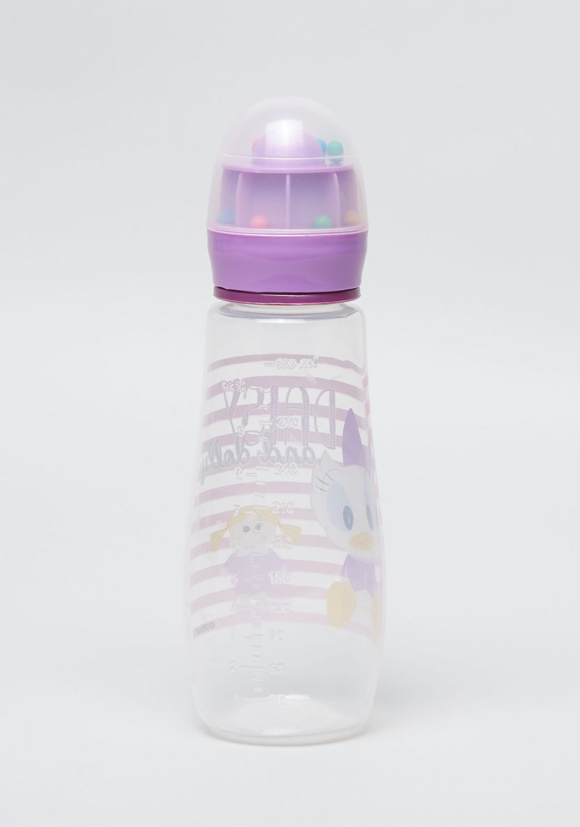 Disney Daisy Printed Feeding Bottle with Rattle Cap - 300 ml-Bottles and Teats-image-2