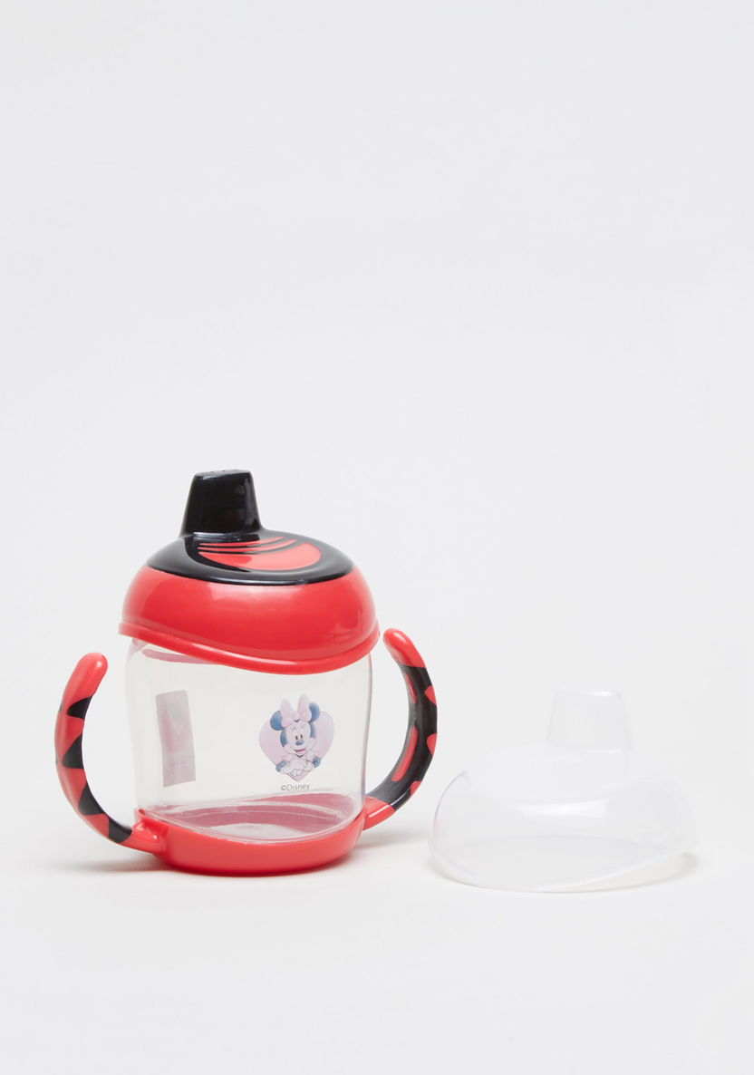 Minnie Mouse Print Spill Proof Cup with Cap-Mealtime Essentials-image-1
