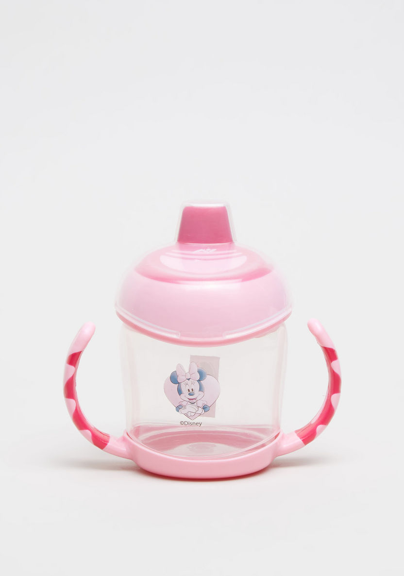 Minnie Mouse Print Spill Proof Cup with Cap-Mealtime Essentials-image-0