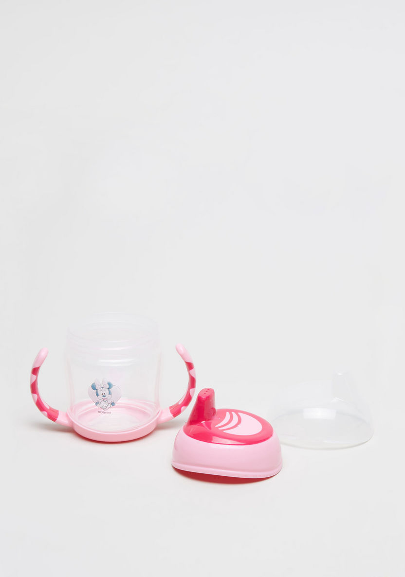 Minnie Mouse Print Spill Proof Cup with Cap-Mealtime Essentials-image-1