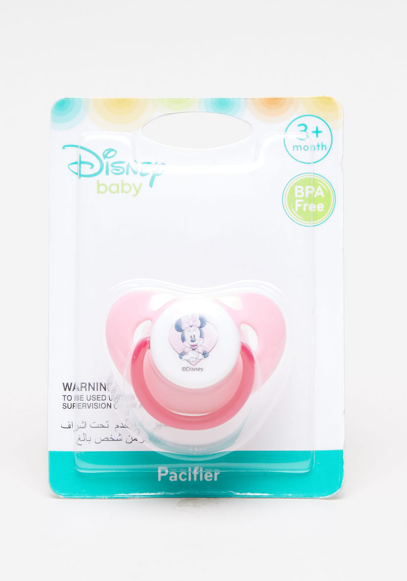 Minnie Mouse Print Knob Pacifier with Cap-Pacifiers-image-0