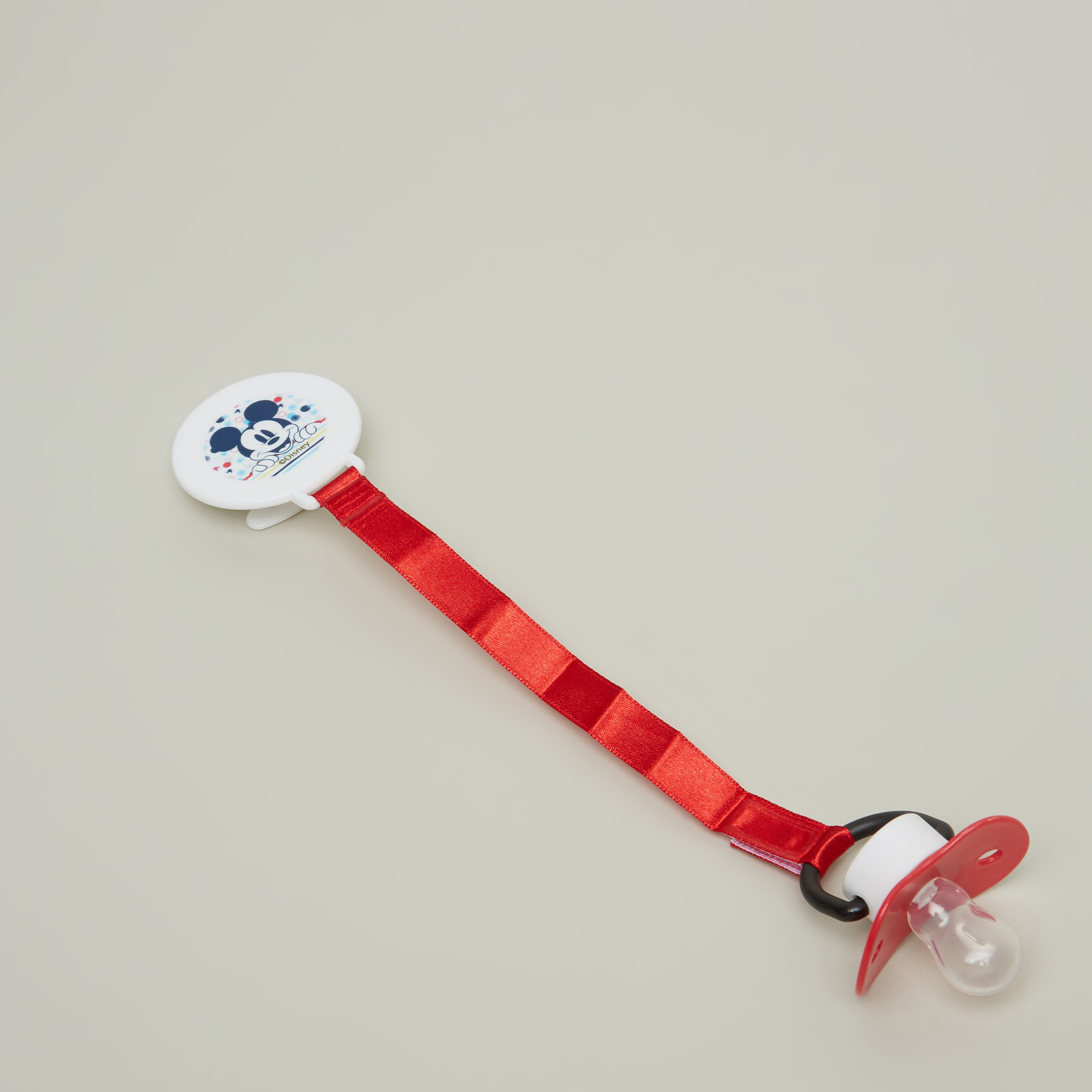 Disney Mickey Mouse Print Pacifier and Clip Holder Set-baby-feeding-pacifiers-image-4