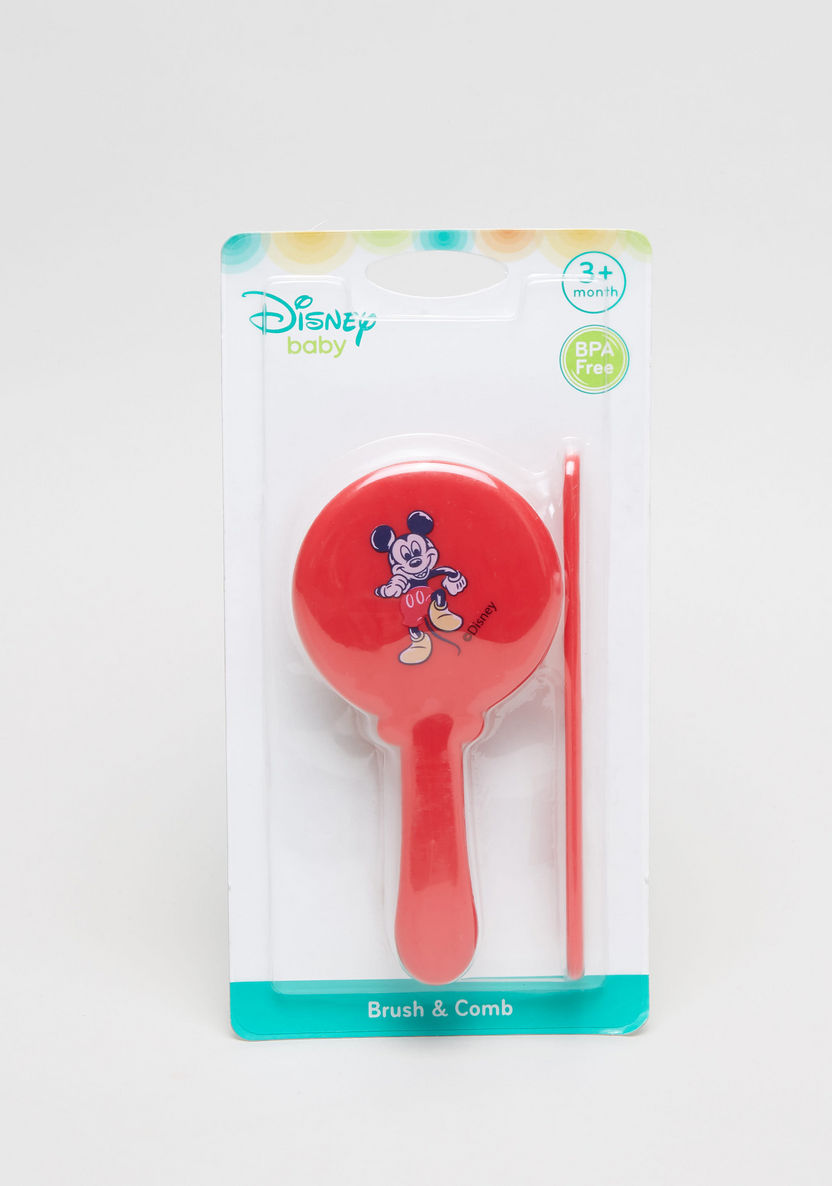 Disney Mickey Mouse Print Comb and Hairbrush-Grooming-image-0
