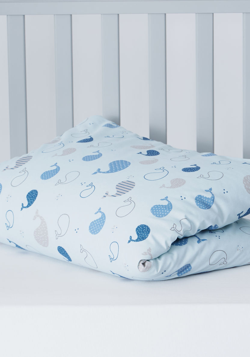 Juniors Whale Print Comforter-Baby Bedding-image-2