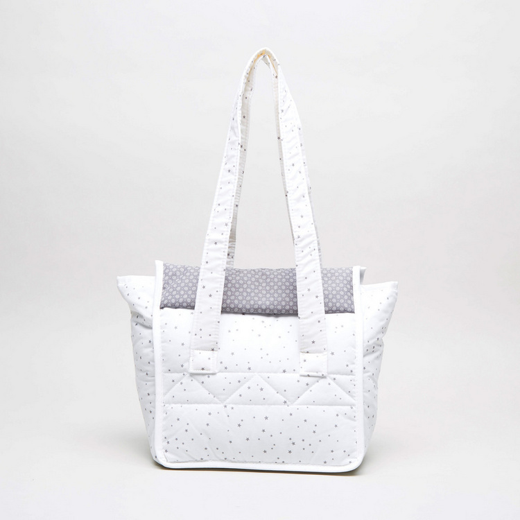 Cambrass Printed Diaper Bag with Twin Handles