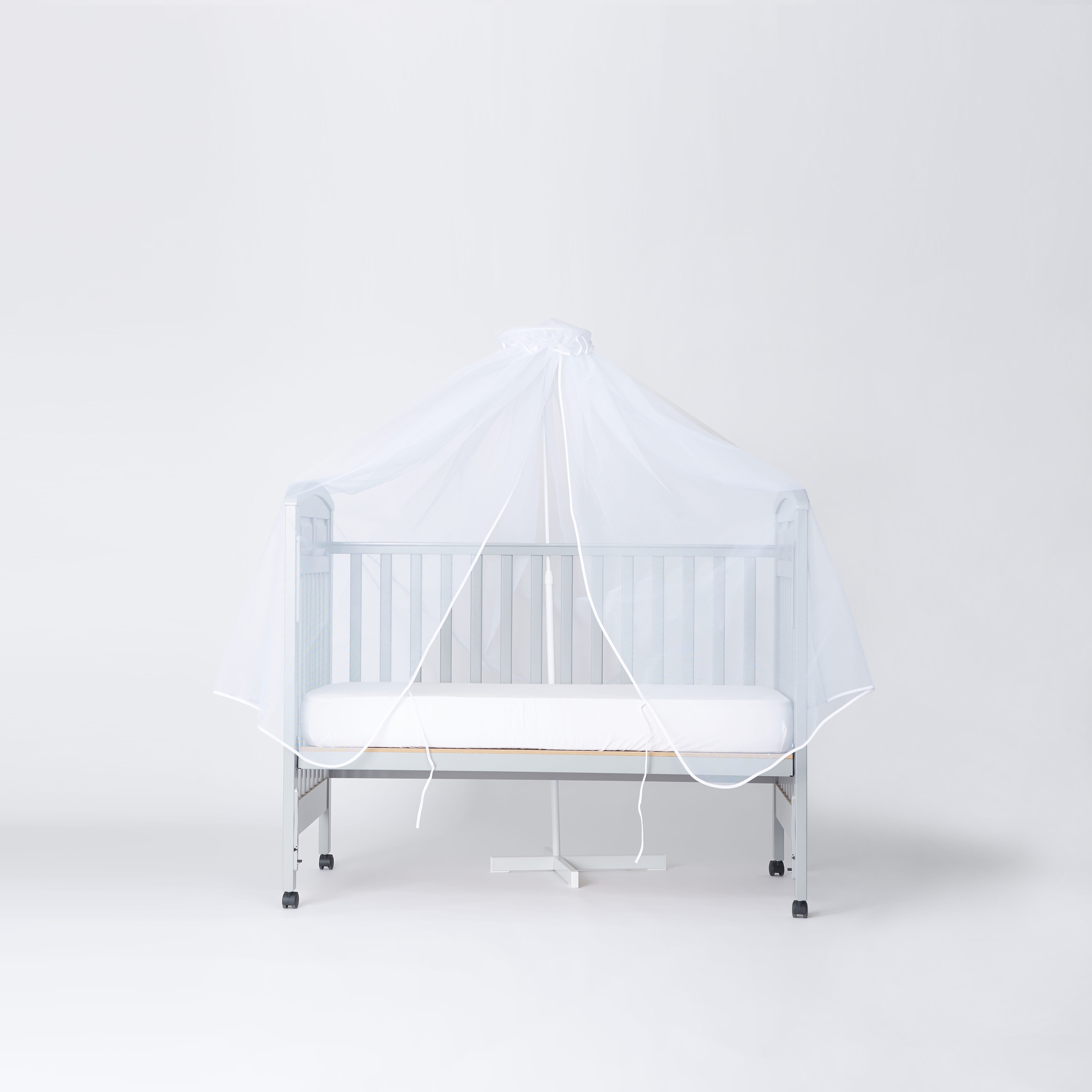 Cambrass Textured Canopy with Tie Ups-baby-nursery-furniture-cribsandbeds-cribaccessories-image-1