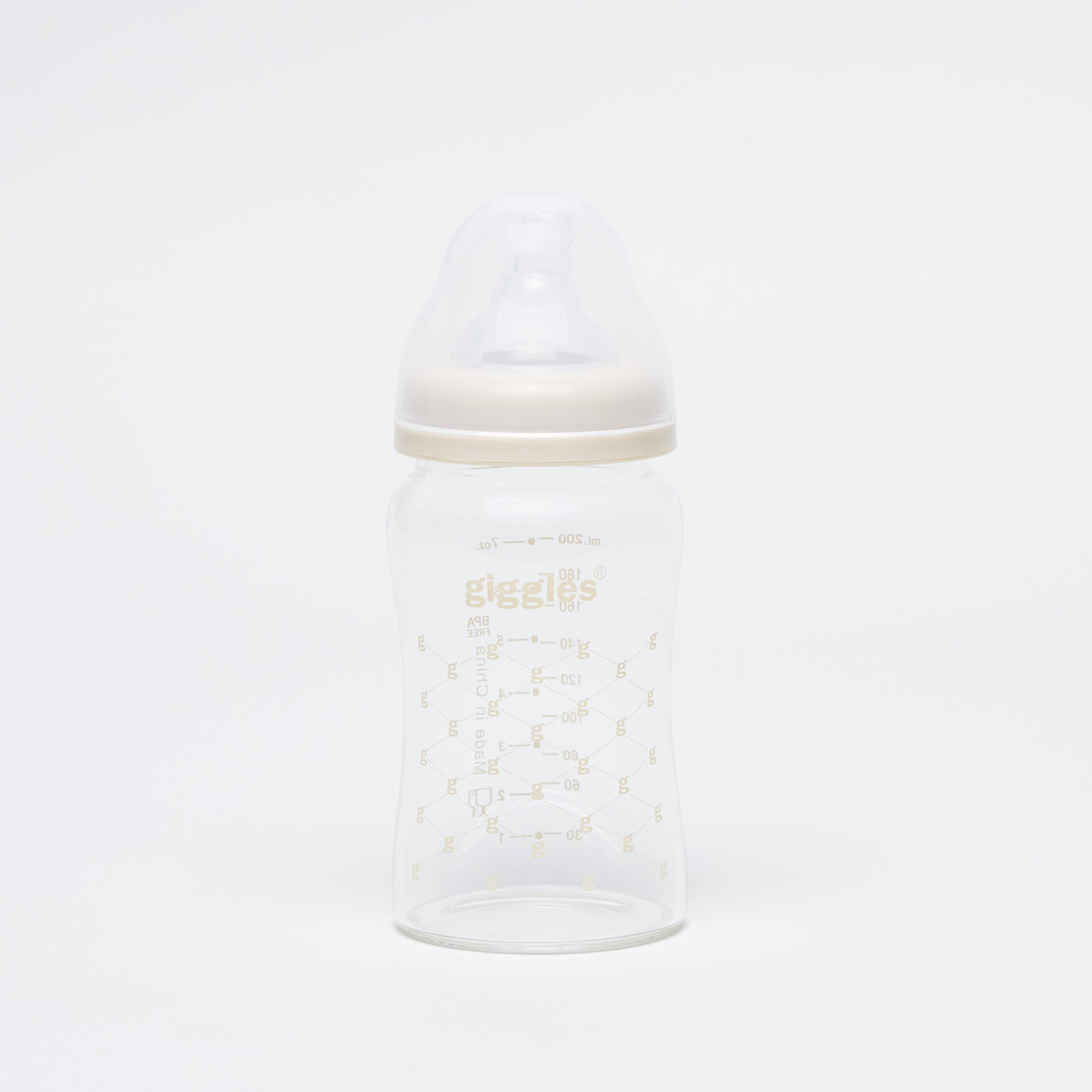 قارورة إرضاع بطبعات من جيجلز - 200 مل-baby-feeding-feedingbottles-bottlesandteats-image-1