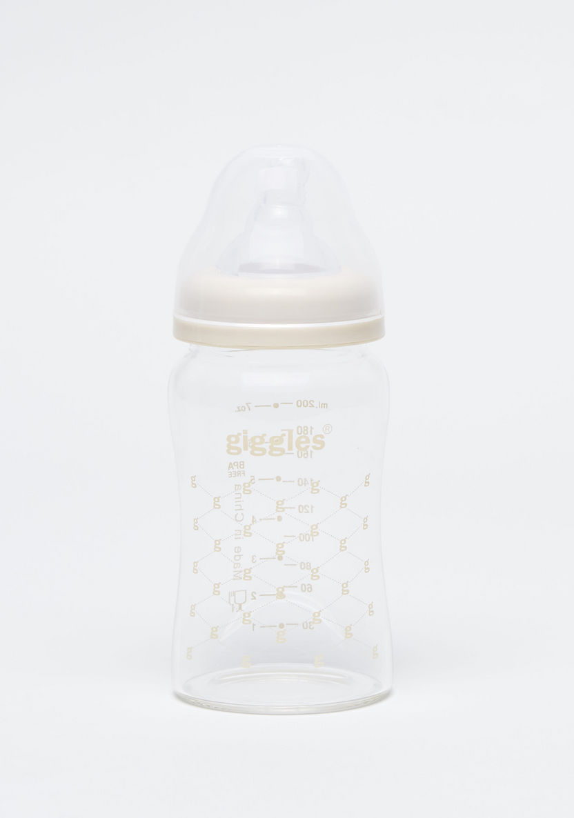 Giggles Printed Feeding Bottle - 200 ml-Bottles and Teats-image-0