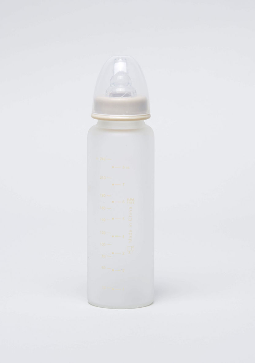 Giggles Feeding Glass Bottle with Silicone Sleeve - 240 ml-Bottles and Teats-image-3