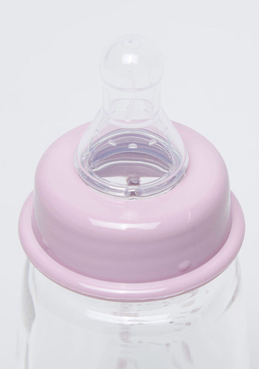 Giggles Feeding Glass Bottle with Cap - 120 ml-Bottles and Teats-image-2