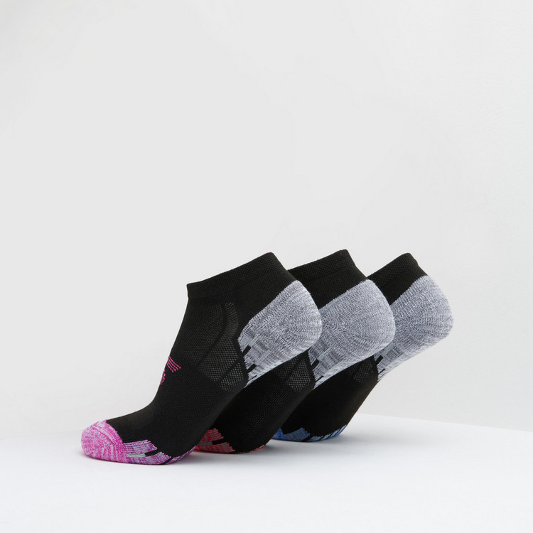 Skechers Logo Print Ankle Length Socks - Set of 3